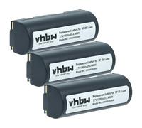 vhbw 3x Battery compatible with Fujifilm FinePix 6900 Zoom, MX-1900, 6800 Zoom, MX-1700, 4900 Zoom, 4800 Zoom Camera DSLR (1200 mAh, 3.7 V, Li-Ion)