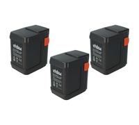 vhbw 3x Battery compatible with Gardena EasyCut Li-18/50 (8877-20), EasyCut 50-Li (8873-20) Grass Shears, Shrub Shears (3000mAh, 18 V, Li-Ion)
