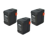 vhbw 3x Battery compatible with Gardena hedge trimmer EasyCut Li-18/50 (8877-20) Grass Shears, Shrub Shears (4000mAh, 18 V, Li-Ion)