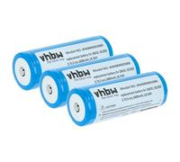 vhbw 3x Battery compatible with Ledlenser M6R, MT14 Torch, Headlamp (5 Ah, 3.7 V, Li-Ion)
