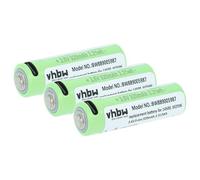vhbw 3x Battery compatible with Ledlenser MH5, ML4, MH3, C5R, MH4, iH5R, E20R, iH5 Torch, Headlamp (0.92 Ah, 3.6 V, Li-Ion)