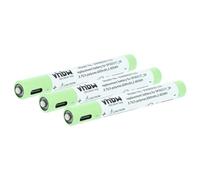 vhbw 3x Battery compatible with Ledlenser P4R Core Torch, Headlamp (650 mAh, 3.7 V, Li-polymer)