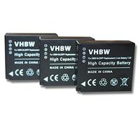 vhbw 3x Battery compatible with Leica D-Lux Typ109 Camera DSLR (750mAh, 7.2 V, Li-Ion)