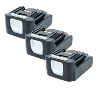 vhbw 3x Battery compatible with Makita TD131DRFXW, TD132D, TD131DZ, TD132, TD131DRFX, TD131DRFXR Power Tools (2000 mAh, Li-Ion, 14.4 V)