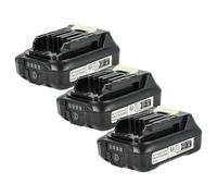 vhbw 3x Battery compatible with Makita UM600DZX, UM600DZ, UM600DWYEX, UR100, UR100DSME, UR100D Power Tools (2000 mAh, Li-Ion, 12 V)