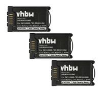 vhbw 3x Battery compatible with Mitel 612d, 622d, 632d, 620d, 622dt, 610d, 612dt, 630d, 600d Wireless Landline Phone (800mAh, 3.7 V, Li-Ion)