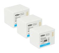 vhbw 3x Battery compatible with Netgear/Arlo VM4030P, Pro, VM4030, Pro 2 Spy Cameras, Security Camera (2200 mAh, 7.2 V, Li-Ion)