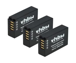 vhbw 3x Battery compatible with Nikon Coolpix P1000, P1100, A, P950 Camera DSLR (850 mAh, 7.4 V, Li-Ion)