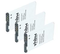vhbw 3x Battery compatible with Nokia 5800 Navigation Edition, 5230, 5800