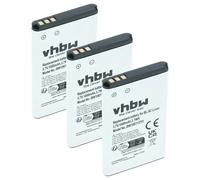 vhbw 3x Battery compatible with Nokia C1-01, C1, C2, C1-02, C2-02, C2-07, C1-00, C2-03, C2-01, C2-06 Mobile Phone Smartphone (1000 mAh, 3.7 V, Li-Ion)