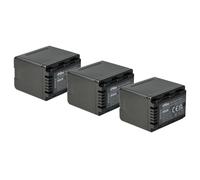 vhbw 3x Battery compatible with Panasonic HDC-SD90EG-K, HDC-SD99 Videocamera (3200 mAh, 3.6 V, Li-Ion) + Info Chip