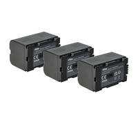 vhbw 3x Battery compatible with Panasonic NV-EX21, NV-EX1, NV-DS99, NV-GS1, NV-DS89, NV-EX3, NV-DS990 Videocamera (1700 mAh, 7.2 V, Li-Ion)