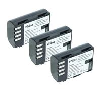 vhbw 3x Battery compatible with Sigma SD Quattro Camera DSLR (2000 mAh, 7.2 V, Li-Ion)
