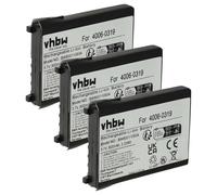 vhbw 3x Battery compatible with Wasp RS-232, WDT2200, WWS800 Barcode Scanner POS (900 mAh, 3.7 V, Li-Ion)