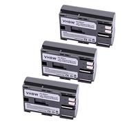 vhbw 3x Battery Replacement for Canon BP-508, BP-535, BP-511A, BP-511, BP-522, BP-512, BP-514 for Camera DSLR (1300 mAh, 7.2 V, Li-Ion)