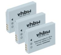 vhbw 3x Battery Replacement for Canon NB-5L for Camera DSLR (650 mAh, 3.6 V, Li-Ion)
