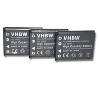 vhbw 3x Battery Replacement for General Electric GB-10 for Camera DSLR (500mAh, 3.6V, Li-ion)
