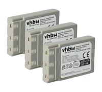 vhbw 3x Battery Replacement for Konica DR-LB4 for Camera DSLR (750 mAh, 3.7 V, Li-Ion)