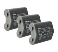 vhbw 3x Battery Replacement for Nikon EN-EL18 for Camera DSLR (2600mAh, 10.8V, Li-Ion) + Info Chip
