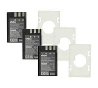 vhbw 3x Battery Replacement for Nikon EN-EL9a, EN-EL9E, EN-EL9 for Camera DSLR (900mAh, 7.2 V, Li-ion)