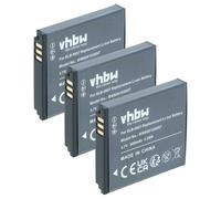 vhbw 3x Battery Replacement for Samsung SLB-0937 for Camera DSLR (600mAh, 3.7 V, Li-Ion)