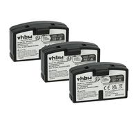 vhbw 3x Battery Replacement for Sennheiser BA151, BA150, BA152 for Wireless Headset Headphones (60 mAh, 2.4 V, NiMH)