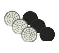 vhbw 3x dual motor protection filter compatible with Dirt Devil Infinity Proxima M 5052-5, M 5052-6, M 5052-7 Vacuum Cleaner