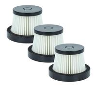 vhbw 3x Filter compatible with BuTure JR700, JR400 Handheld Vacuum Cleaner - Dust Filter