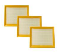 vhbw 3x Filter compatible with Festool CTM 36 E AC RENOFIX, 36 E AC, 26 E AC, 26 E, 48 E AC, 48 E Vacuum Cleaner - HEPA filter Yellow