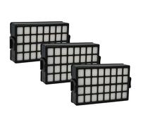 vhbw 3x Filter compatible with Samsung SC8451 VCC8451H3O/XAG, SC8451 VCC8451H3O/SWS Vacuum Cleaner - HEPA filter Black White