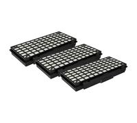 vhbw 3x Filter compatible with Siemens Z6.0, Z5.0 Power Edition 2400W, Z6.0 Parquet Vacuum Cleaner - HEPA filter Black White