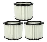 vhbw 3x Filter Element compatible with Makita VC3011L, VC2512L, VC3012M, VC2511, VC3012L Wet/Dry Vacuum Cleaner