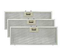 vhbw 3x Filter Metal Grease Filter compatible with Bauknecht DLHI 5360 857453415051, 5360 857453416050 Extractor Fan - 45.9 x 17.7 x 0.85 cm metal