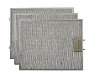 vhbw 3x Filter Metal Grease Filter compatible with Bosch DWA064W50B/02, DWA064W50B/03, DWA064W51B/01 Extractor Fan - 34.9 x 29.6 x 0.8cm metal