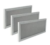 vhbw 3x Filter Metal Grease Filter compatible with Klarstein Mariana Neo 60 10035926 Extractor Fan aluminium, activated carbon