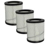 vhbw 3x Filters for Merox XL-T01-1200 Ash Vac - HEPA Filter, Allergy Filter