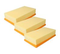 vhbw 3x Flat-Fold Filter compatible with Fein Dustex 35 LX, 35 L, 35 LX AC Vacuum Cleaner - Pleated Filter Element