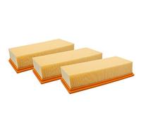 vhbw 3x Flat-Fold Filter compatible with Hilti VC 60M-X, VC 60 U, VC 60L-X, VC 60-U Vacuum Cleaner - Pleated Filter Element