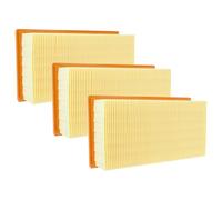 vhbw 3x Flat-Fold Filter compatible with Kärcher NT 22/1 Ap BP, NT 14/1 Eco Te Adv L Vacuum Cleaner, Wet/Dry Vacuum Cleaner - Pleated Filter Element