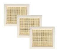 vhbw 3x Flat-Fold Filter compatible with Worx WX031, WX031.9 Vacuum Cleaner - Pleated Filter Element