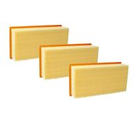 vhbw 3x Flat-Fold Filter L - M Replacement for Kärcher 6.904-156.0, 6.904-068.0 for Vacuum Cleaner - Pleated Filter Element