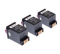 vhbw 3x Ink Cartridge Replacement for Lexmark 13400HC for Printer - black (Refilled)