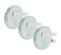 vhbw 3x Li-Ion button cell battery tab Replacement for Maxell CR2050HR 350mAh 3V suitable for model building batteries, solar lights etc.