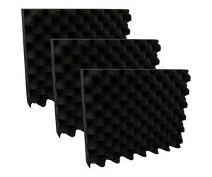 vhbw 3X Lid Padding Compatible with Makita MakPac (Sizes 1-4) Toolbox - Studded Surface, Foam, Soft