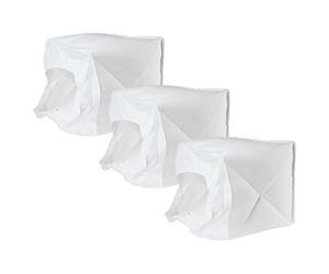 vhbw 3x Membrane Filter compatible with Kärcher NT 27/1 ADV, NT 27/1 ME ADV, NT 27/1 Me Advanced Vacuum Cleaner - Fabric Filter Set White
