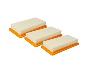 vhbw 3x motor filter compatible with Kärcher DS 6.000 Waterfilter, DS 5600, DS 5200, DS 6, DS 6 Premium Vacuum Cleaner