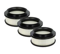 vhbw 3x Pre-Motor Filter compatible with Tefal X-Force Flex 11.60 TY9879, TY9890, TY9879WO Vacuum Cleaner - Motor Protection Filter, Washable