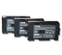 vhbw 3x Replacement Battery compatible with Panasonic NV-DS60, NV-DS65, NVDS77, NV-DS8, NV-DS88, NV-DS89 Videocamera (900mAh, 7.2V, Li-Ion)