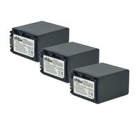 vhbw 3x Replacement Battery compatible with Sony DCR-SX33E, DCR-SX34E, DCR-SX40E, DCR-SX41E Videocamera (2200mAh, 7.2V, Li-Ion)