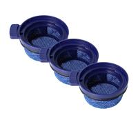 vhbw 3x Replacement Filter compatible with Samsung VS20C95D2TK/WD, VS20C95EFTB/WD, VS20C95E4TB/WD, VS20C95D4TK/WD Vacuum Cleaner - Exhaust Filter Blue
